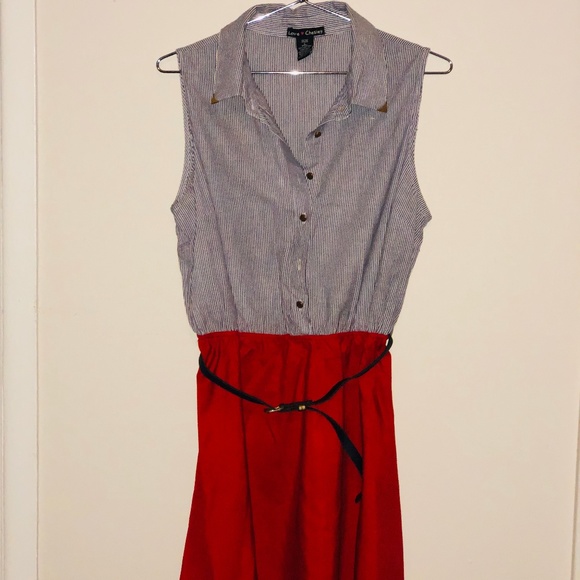 Love Chelsey Striped Spring Evening Dress - Picture 1 of 4